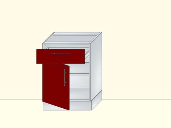 Кухонный модуль напольный без столешницы. Модуль шкаф Нижний с 1 дверцей + 1 ящик. Кухонный модуль МПП. Нижний модуль для кухни на40 2 Яшика. Модуль кухни ящик и дверь.