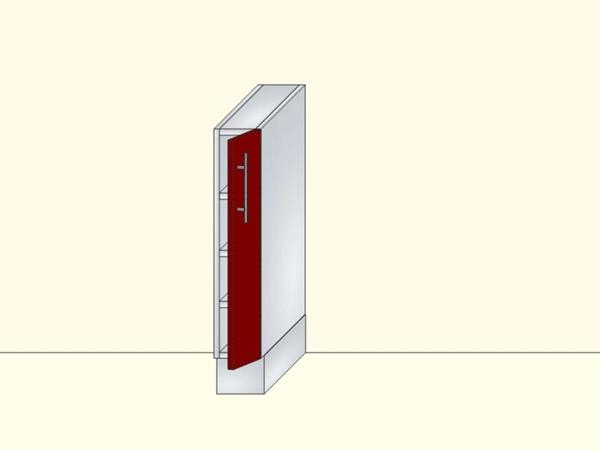 Напольный нижний модуль для кухни закрытый на 1 дверь, арт. 15К