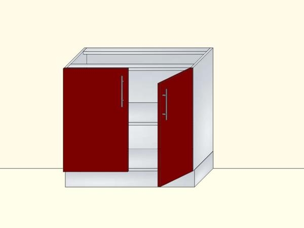 Напольный нижний модуль для кухни на 2 двери, арт. 40К