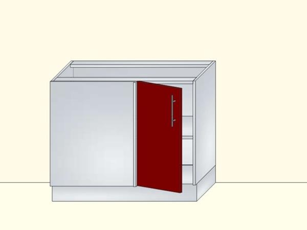 Напольный угловой модуль для кухни на 1 дверь, арт. 28К